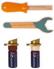 Janod - Set di costruzioni in legno BRICOKIDS camion dei pompieri