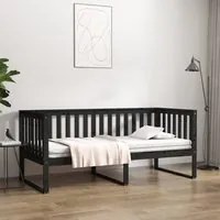 Dormeuse Nera 90x190 cm in Legno Massello di Pino 820885