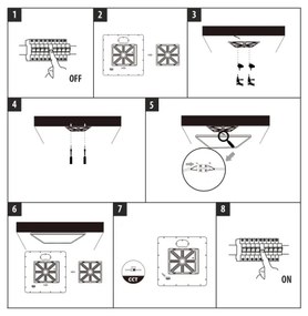 Plafoniera LED/40W/230V 3000/4000/6500K 50x50 cm bianco