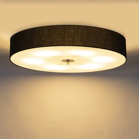 Lampada da soffitto country nera 70 cm - Drum