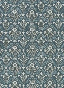 Tapete Morris Bellflowers von Morris & Co. - Indigo/ Linen