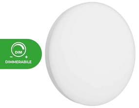 Plafoniera LED 24W Rotonda Ø230mm IP54 Bianco Slim Dimmerabile