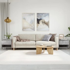 Tavolini Salotto 2pz Grigio Cemento 50x46x50 Legno Multistrato /