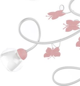 ONLI - Lampadario a plafone per bambini BUTTERFLY 5xE14/6W/230V