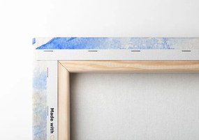 Stampa su tela – Mare acquerellato e tramonto