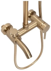 REA-P7051 - Set doccia con miscelatore LUIS, finitura oro spazzolato