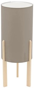 Eglo 97893 - Lampada da tavolo CAMPODINO 1xE27/60W/230V altezza 400mm marrone