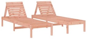 Lettini Prendisole 2pz 199,5x60x74 cm Legno Massello di Douglas