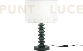Lume sultan verde in metallo e paralume in velluto 1 luce attacco e...