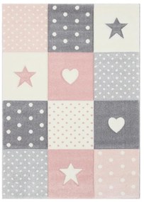 Tappeto Kids premium bambino rosa, L 190 x L 133 cm