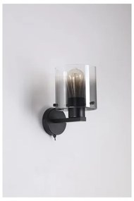 Searchlight 88912-1BK - Applique SWEDEN 1xE27/60W/230V nero/smoked