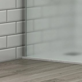 Doccia walk in 90 cm con staffa diagonale vetro satinato | KS2800CS - KAMALU