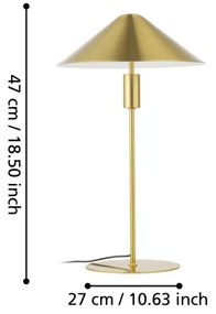Eglo 390274 - Lampada da tavolo LED dimmerabile PARAGUAY LED/12W/230V 3000K oro
