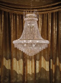 Lampadario 12 luci - 570/12  Luxury Crystal - Arredoluce Cromo