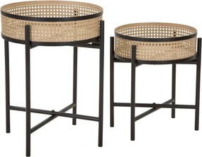 Set di tavolini rotondi 2 pz ø 40 cm Fuji – Mauro Ferretti