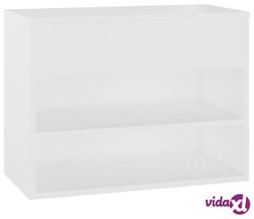 vidaXL Panca Portascarpe Bianca 60x30x45cm in Truciolato