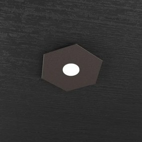 Hexagon applique-plafoniera 1 luce marrone 1142-1l-ma