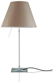 Luceplan - Costanza Lampada da Tavolo con Dimmer Alu/Shaded Grigio Pietra Luceplan