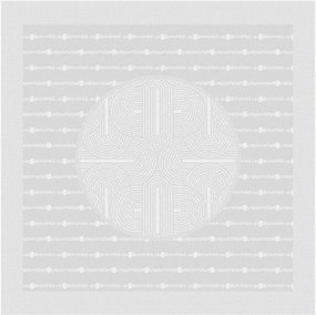 Set di 4 tovaglioli jacquard Le Cercle Blanc