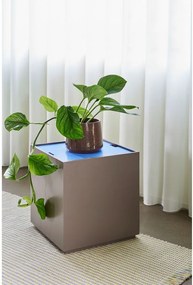 Cassapanca in frassino blu e grigio scuro 40x45 cm Vault - Hübsch