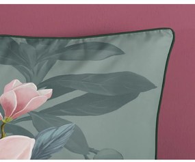 Lenzuolo singolo in cotone biologico verde Rose, 140 x 220 cm Organic - Descanso