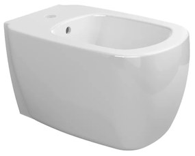 Ceramica Flaminia Monò MN218 bidet sospeso monoforo con troppopieno e kit fissaggio in ceramica bianco lucido