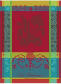 Set di 4 strofinacci jacquard Les Betteraves Rouge