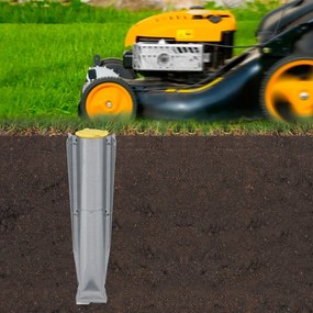 Stendino da giardino argentato 50 m Lift-o-Matic Advance – Brabantia