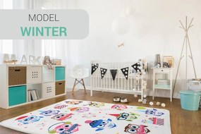 Tappeto di qualità per la camera dei bambini con motivo a gufo 140 x 200 cm