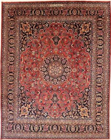 Mashad Tappeto persiano 370x290 Rosso (Iran) Annodato A Mano