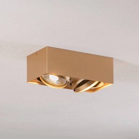Argon Faretto da soffitto Riesta, oro, 2 luci