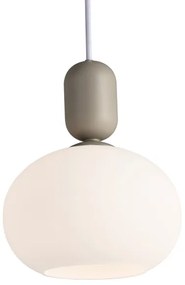 Nordlux - Lampadario a sospensione con filo NOTTI 1xE27/40W/230V grigio