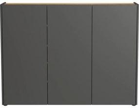 Scarpiera color antracite effetto rovere 138x105x25 cm Libbiano – Germania