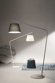 Piantana velvet nero con paralume nero 1 luce attacco e27
