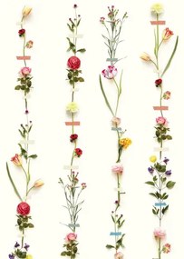Eijffinger Carta da parati Flower Garland - Multicolor