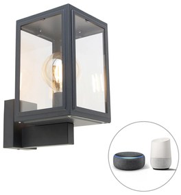 Lampada da parete intelligente grigia incl. Smart G95 - Sutton Up