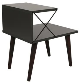 Comodino CROSS 55x50 cm antracite