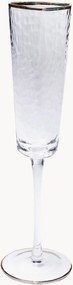 Set di 4 coppe champagne in vetro soffiato Hommage