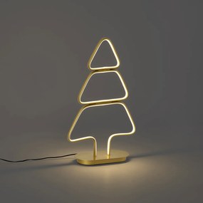 Lampada da tavolo natalizia oro albero di Natale con LED - Arbre