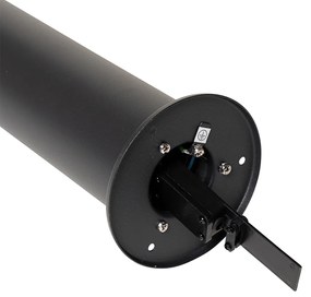 Lampada da esterno a stelo nera con paralume fumé 70 cm - Odense