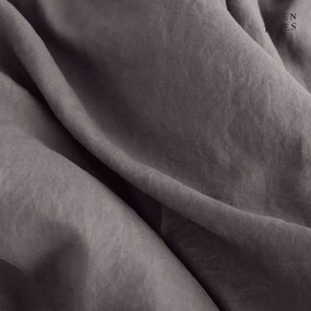 Biancheria da letto grigio scuro per letto matrimoniale 200x200 cm Dark Grey - Linen Tales