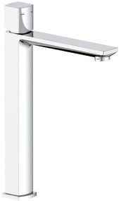 Rubinetto per lavabo getto laminare cristallino Coral cromato lucido AQUASANIT