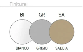 Sospensione Contemporanea Cup Metallo Bianco 1 Luce E27 D.35Cm