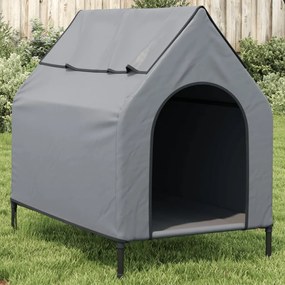 Cuccia Per Cani Grigio Chiaro İn Tessuto Oxford E Acciaio /