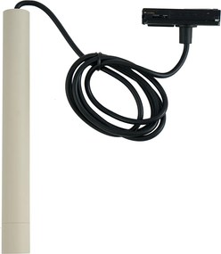 Lampada a sospensione moderna beige con nero per sistema a binario monofase - Iconic Frini