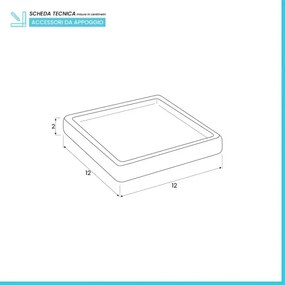 Porta saponetta In Ceramica Lucida Beige Cuba