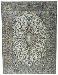 Kashan Tappeto 400 x 300 Beige (Iran) Annodato A Mano