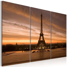 Quadro Torre Eiffel al tramonto  Colore seppia, Dimensioni e Misure 60x40