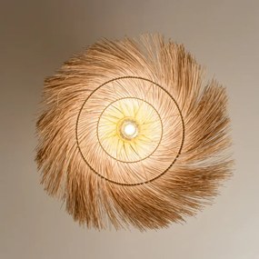 Brilagi - Lampada da soffitto LED CERIA BOHO 1xE27/40W/230V Ø 70 cm rattan