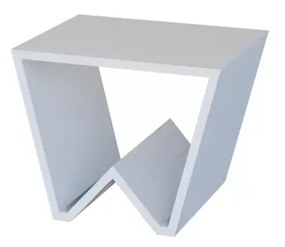 Tavolino tavolo basso legno portariviste soggiorno design moderno bianco legno